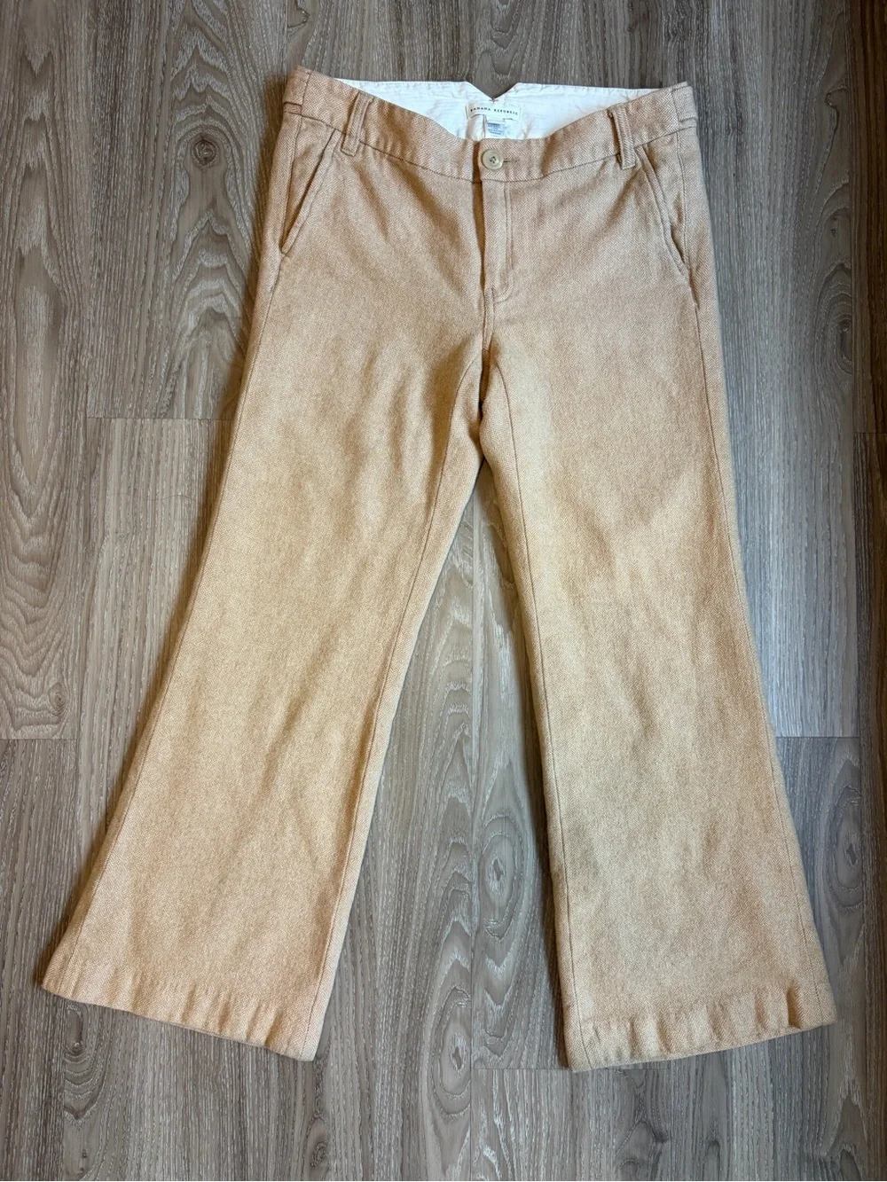 Banana Republic Women's Size 8R Camel Wool Bootcut Pants Mid Rise